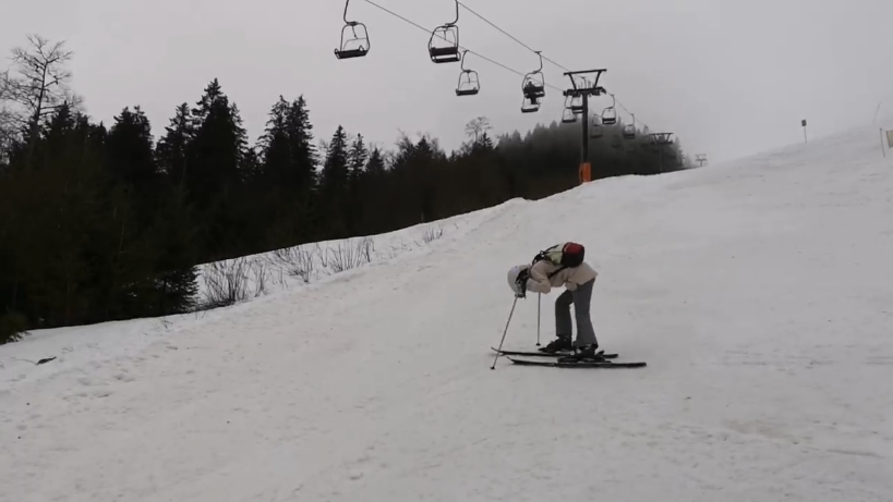 Snowstorm in Feldberg, Germany